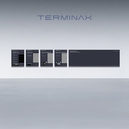 TERMINAX Wall Display Board (8 PCS,Includes ppf&color ppf&window tint）