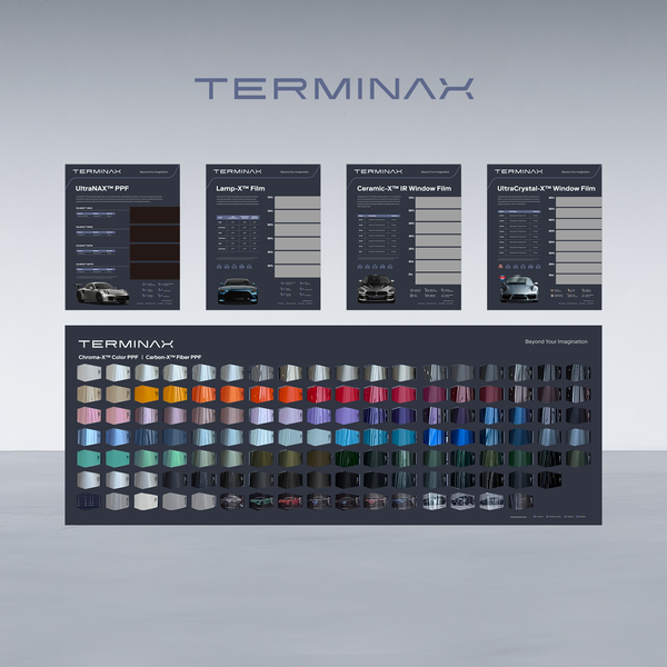TX130 TERMINAX Wall Display Board (8 PCS,Includes ppf&color ppf&window tint）
